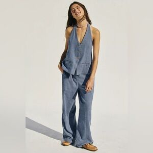 NWOT FP Take Me To Paris Low-back Set